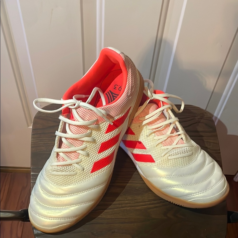 Adidas Off White Pearlescent and Solar Red Copa 19.3 in Sala